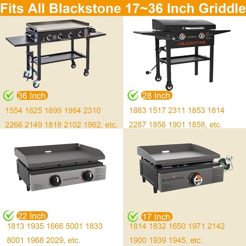 BBQ Future Griddle Warming Rack for Weber Slate 36 30 28 Inch Rust-Resistant Griddle, Stainless Steel Grill Warming Rack for Blackstone 17 22 28 36 Inch Charbroil Camp Chef and Most Flattop Griddle Accessories - Image 3